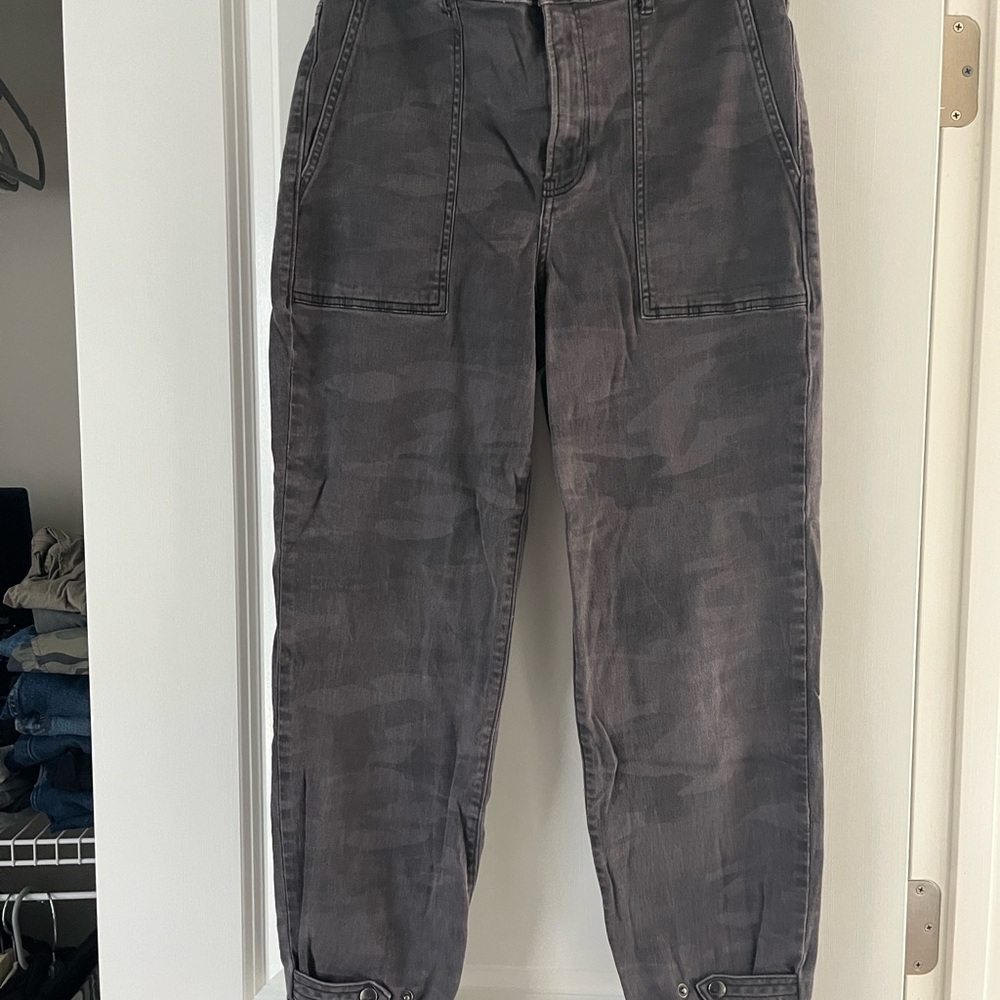 Express Gray Camo Cargo Pants